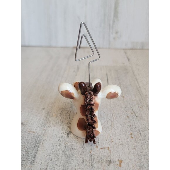 Swak photo holder giraffe head animal zoo vintage home decor - Picture 4 of 7